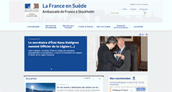 Desktop Screenshot of ambafrance-se.org
