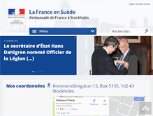 Tablet Screenshot of ambafrance-se.org